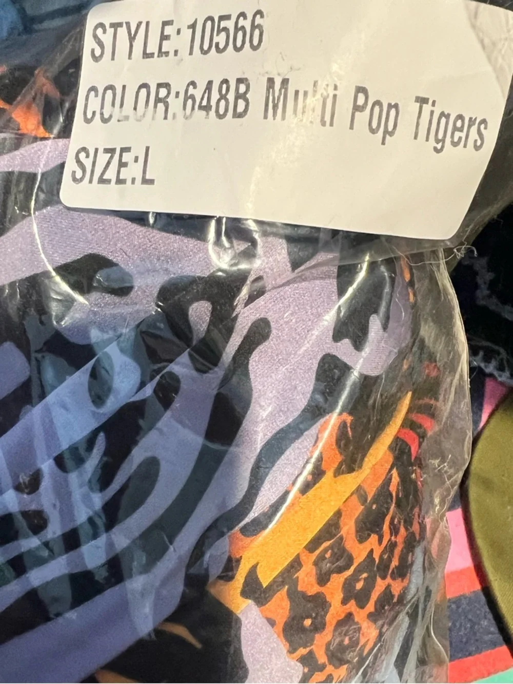 Hutch Pop Tigers Wrap Dress - Sz. L - NWT in packaging. - Picture 12 of 13